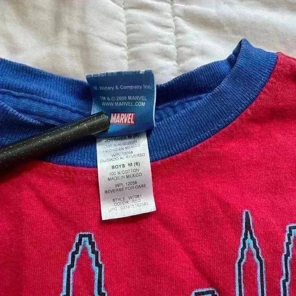 Kids spider man t shirt 2008 the amazing Spider-Man graphic tee boys 8 cotton - Picture 6 of 8